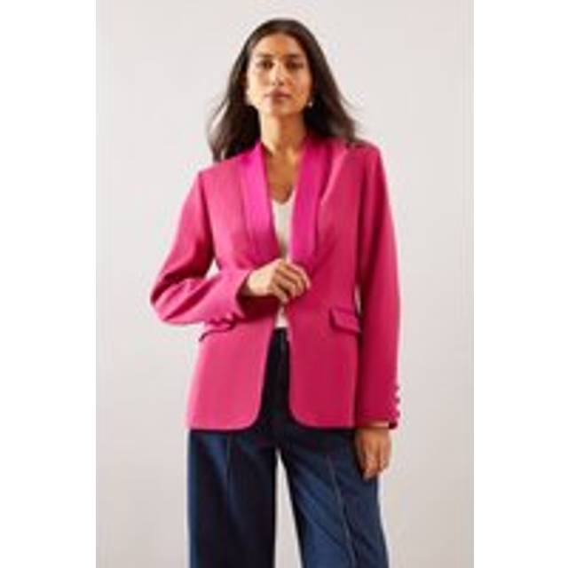 Womens Occasion Edge To Edge Blazer - Magenta - 18