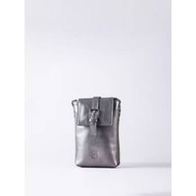 'Tarnly' Leather Cross Body Phone Pouch Bag - Metallics - One Size