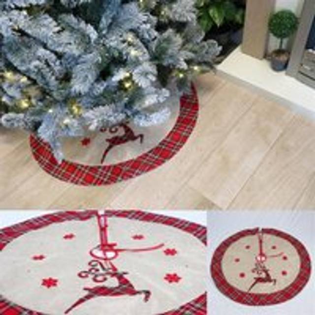 Christmas Tree Skirt Reindeer 86 cm