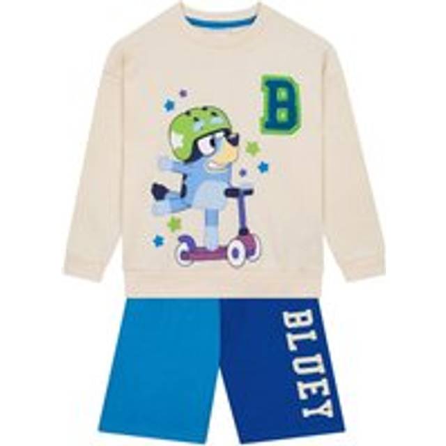 Sweatshirt And Shorts Set - White - 2-3 Years