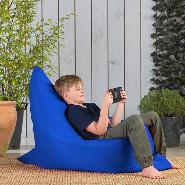 Veeva Kids Giant Bean Bag Floor Lounger - Blue (Large)