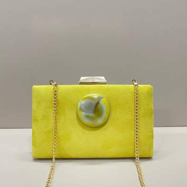 SHEIN Velvet Clutch Bag With Natural Stones, Suitable For Women As Shoulder/Crossbody/Chain/Handheld Bag, Ideal For Parties, Weddings, Proms, Galas And Can