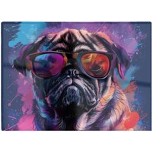Warren Reed - Designer Vibrant Pug In Sunglasses Chopping Board, Purple