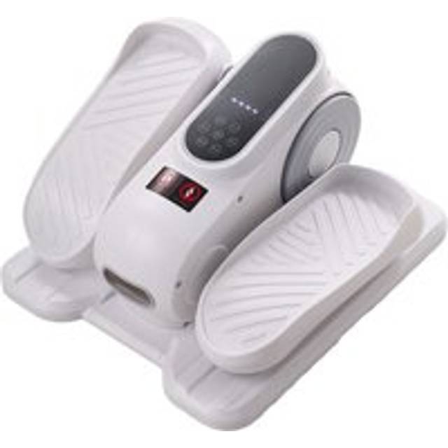 12-Speed Under-Desk Electric Elliptical Trainer for Arms and Legs - White - One Size