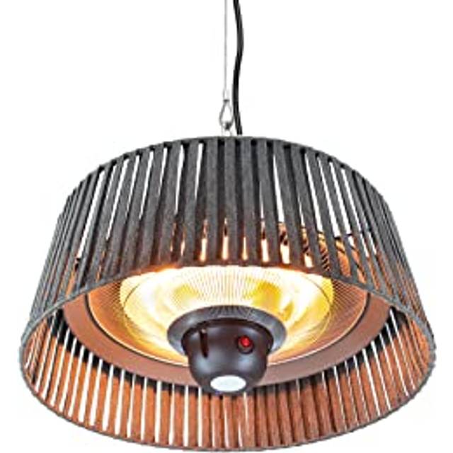 KETTLER Kalos Plush Hanging Pendant Electric Patio Heater, Grey