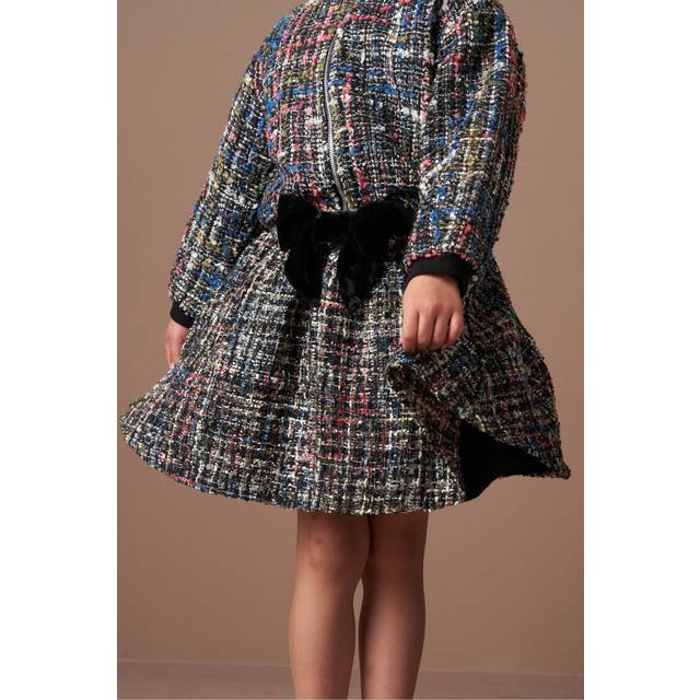 Angel & Rocket Kids' Tweed Skirt, Black
