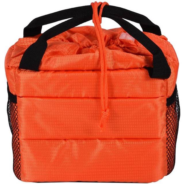 Waterproof Insert Partition Camera Hand Bag Shockproof Padded Divider Case for DSLR(Orange) orange