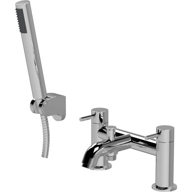 Round Bath Shower Mixer Tap with Shower Kit - Chrome - Balterley