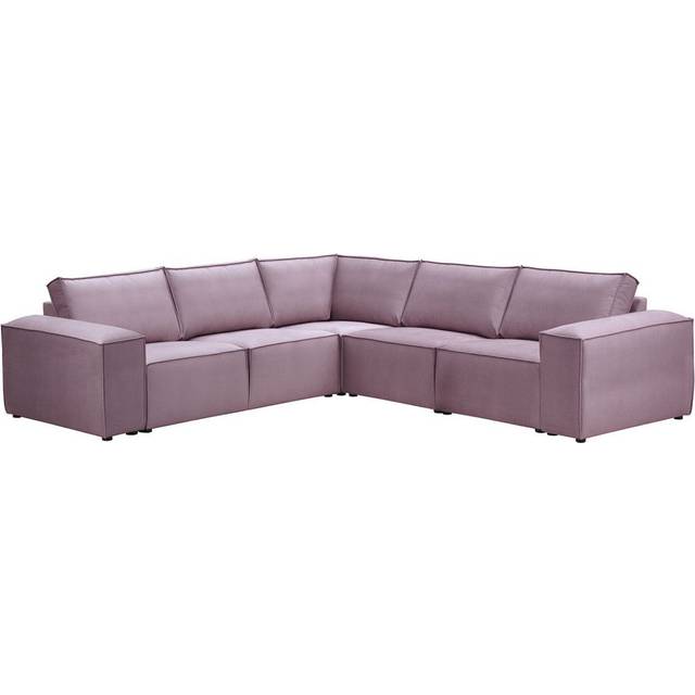 Beadie 3 - Piece Upholstered Corner Sectional - Purple (80cm H X 270cm W X 94cm D)