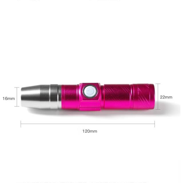 Nail LED Flashlight Mini Flashlights for Nails Drying Lamp Rechargeable & Portable Nail Dryer for red