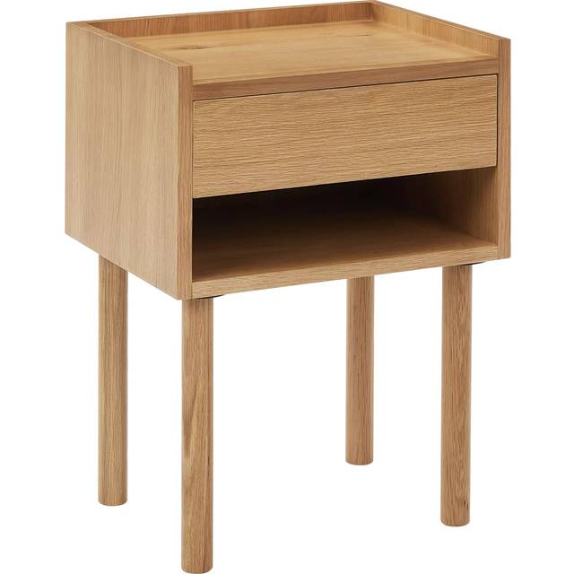 John Lewis Crosby Bedside Table, Natural Wood