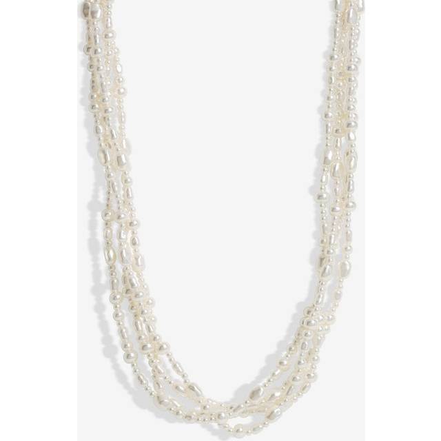 Jon Richard Gold Plated Semi Precious Multi Row Twisted Necklace, Gold