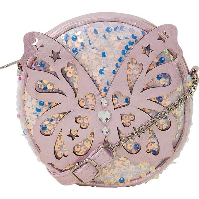 Angels by Accessorize Kids' Sequin Butterfly Bag, Pink