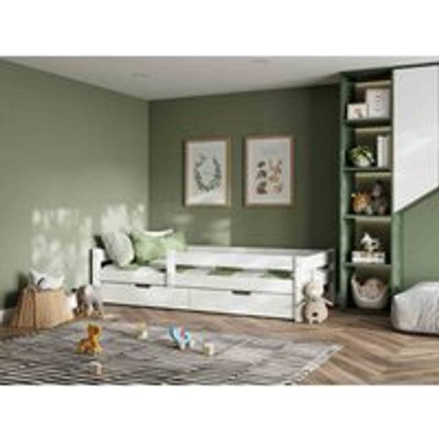 Flair Furniture Flair Milo Single Bed With Storage, White