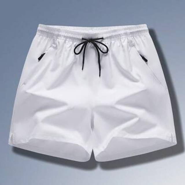 SHEIN 1pc Men&#39;s Solid Color Beach Swim Trunks Shorts, Summer