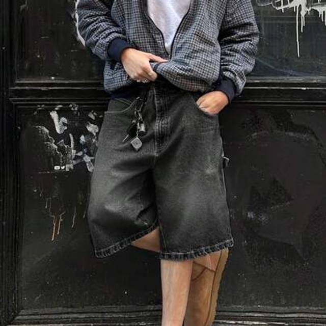 SHEIN Loose-Fit Casual Men&#39;s Denim Shorts, Versatile For Spring/Summer Jorts
