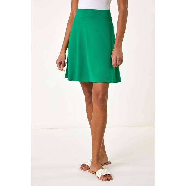Roman Green Pull On Stretch Skater Skirt - Size 12