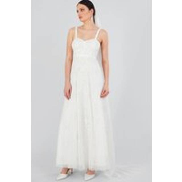 Caroline Embellished Bridal Dress Ivory - 8