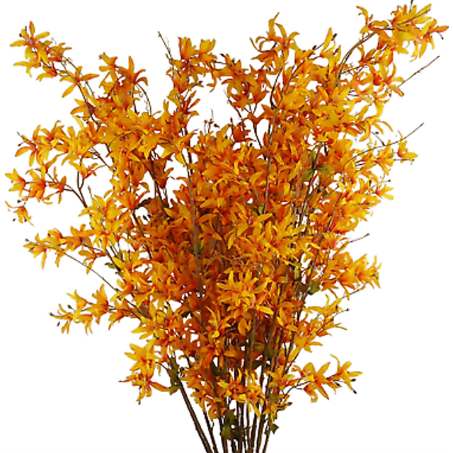 6x 130cm Yellow Blossom Floral Spray Artificial