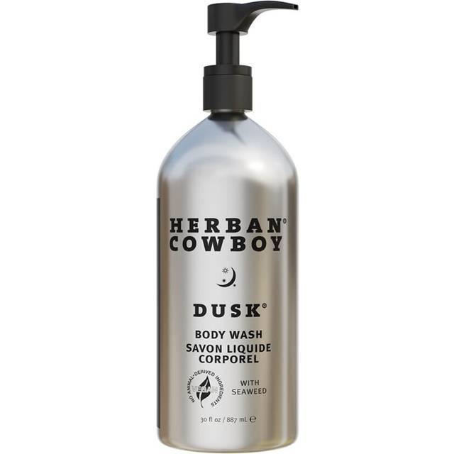 Herban Cowboy Body Wash  Rich Cologne Scent  Enhanced with Plant-Powered Ingredients  Vegan Body Wash (Dusk  30 Ounce Aluminum Bottle)