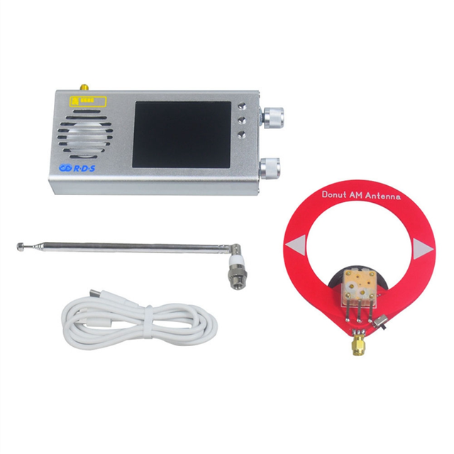 TEF6686 Radio Receiver All Band FM/MW/Shortwave HF/LW Portable Handheld with Donut Antenna C