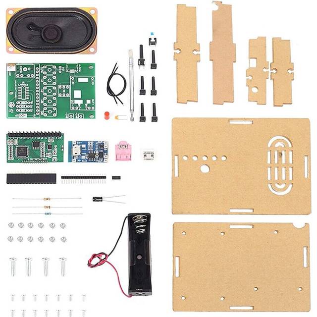 FM Radio Kit DIY Soldering Project Adjustable DIY Kits for Leaning