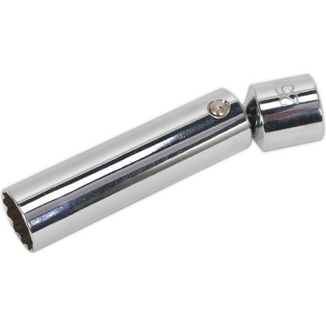 "14mm 12-Point Spark Plug Socket - Universal Joint - 3/8"" Sq Drive - Magnetic"