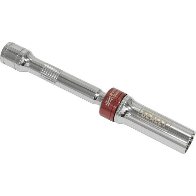 "14mm 12-Point Spark Plug Socket - 3/8"" Sq Drive - 85mm Universal Joint Extension"