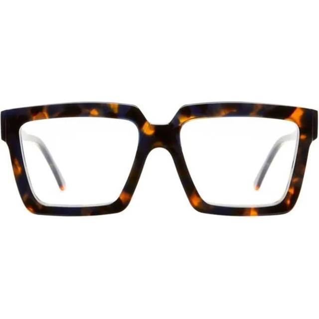 Kuboraum, Accessoarer, Herr, ONE Size, Fyrkantiga Tortoise Glasögon Klar Lins - brown (ONE SIZE)