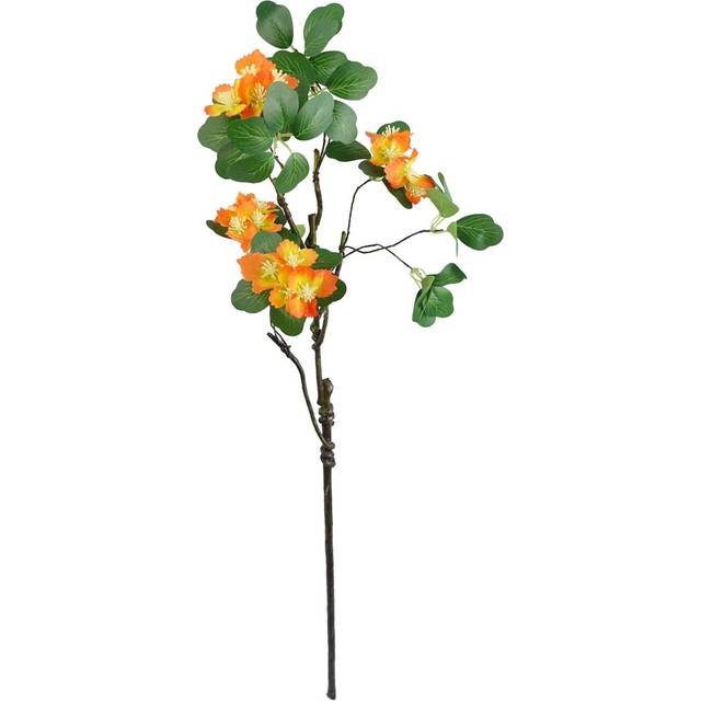 60cm Flower Foliage Spray - Orange (60cm H X 15cm W X 15cm D)