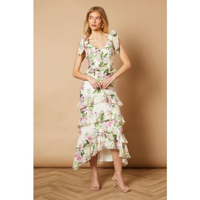 Oasis ivory midi dress womens daywear dresses