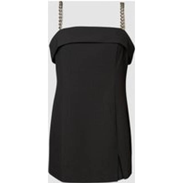 Womens Plus Premium Chain Trim Strap Dress - Black - 20