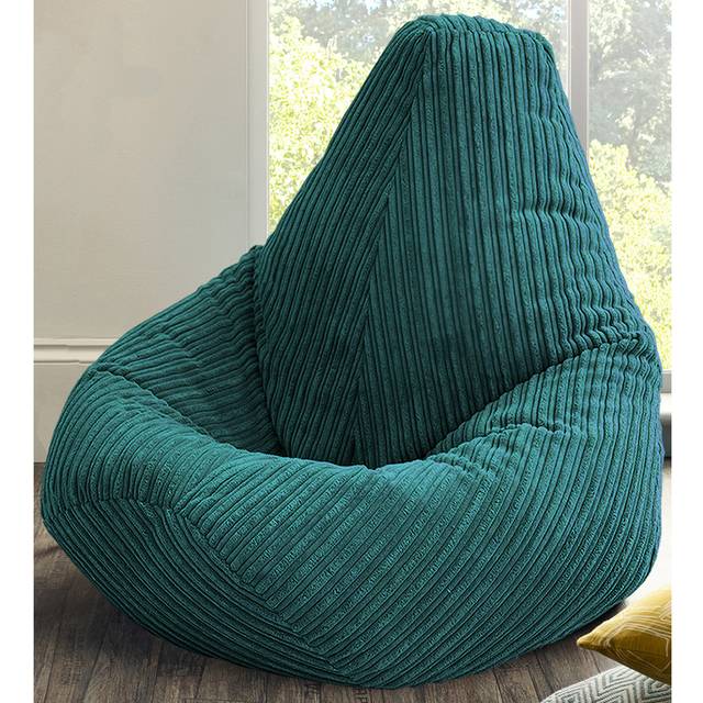 Childrens Highback Bean Bag Lounger - Teal (Small)