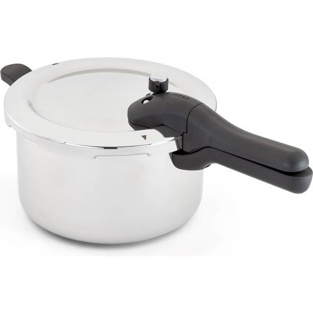 Judge Stainless Steel Pressure Cooker 5l, (25cm) With Steamer Basket, Great Healthier And Quicker Cookware, Suitable For All Hob Types (5L)