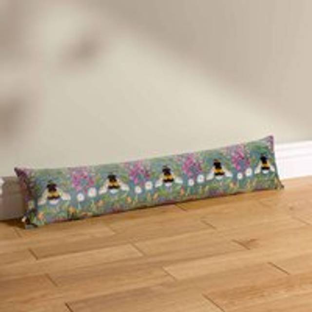 House of Bloom Zinnia Bee Blue Draught Excluder - Green
