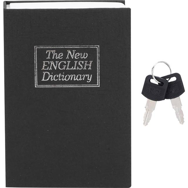 Mini Simulation Book Safe Storage Box Money Cash Jewelry Security Lock Case with Keys