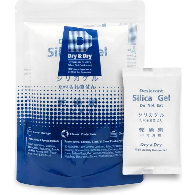 "500 Gram Pack of 1""""""""Dry&dry"""""""" Silica Gel Packet Desiccant Dehumidifiers"