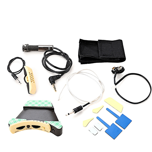 Microphone Sound Hole Equalizer Piezo Pickup Kit