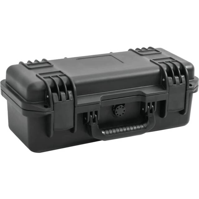 vidaXL Portable Flight Case Black 46.5x21.5x17.5 cm PP