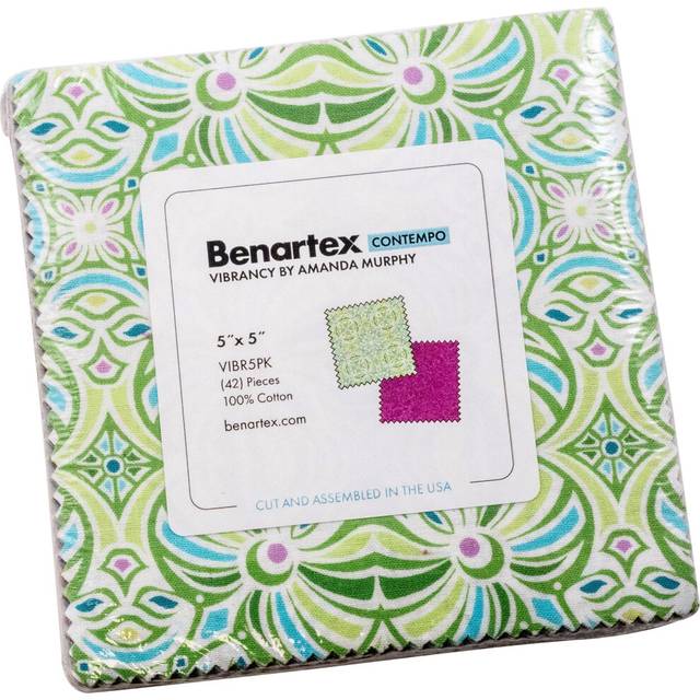 Amanda Murphy Vibrancy 5X5 Pack 42 5-inch Squares Charm Pack Benartex