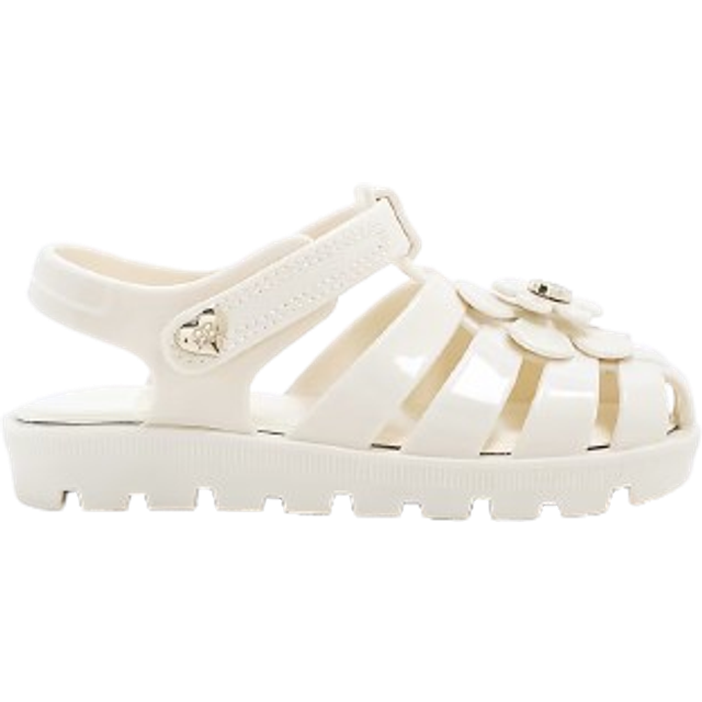 River Island Mini Girls Cream Floral Jelly Sandals - c8
