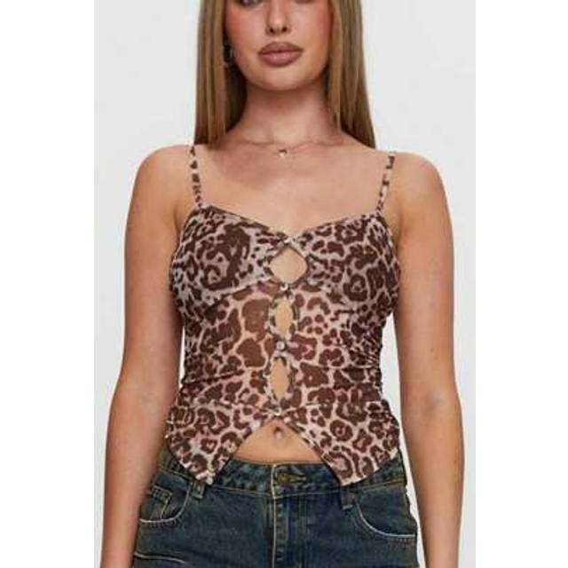 SHEIN Women Camisole Tops Square Neck Button Front Slim Fit Crop Vest Summer Casual Sexy Outfit Daily Streetwear