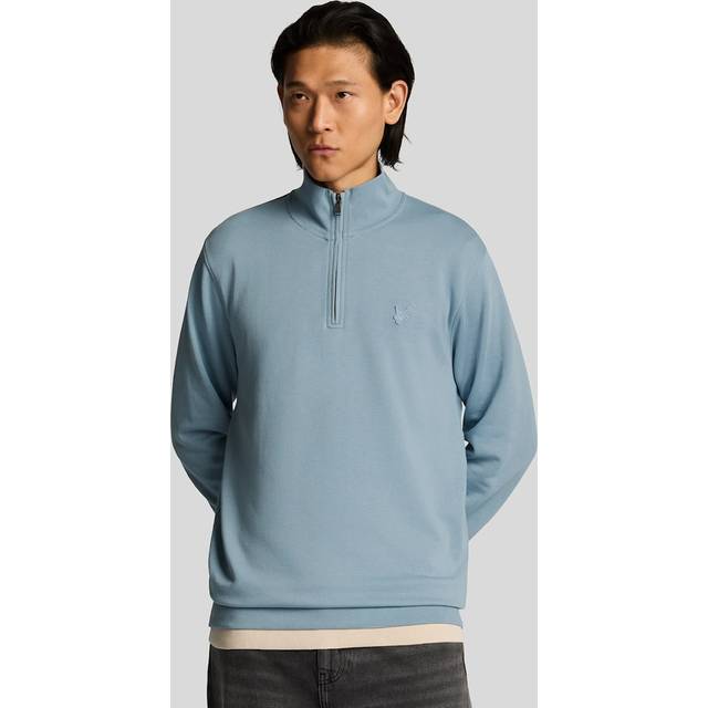 Sweat droit en coton - Bleu - M