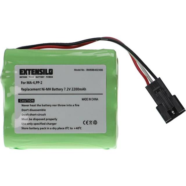 Extensilo - Battery compatible with Tivoli Audio pal+ bt Digital Radio (2200 mAh, 7.2 v, NiMH)