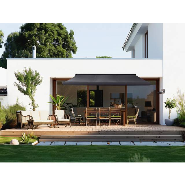 Awning with Motor and LED Light 350x300cm
