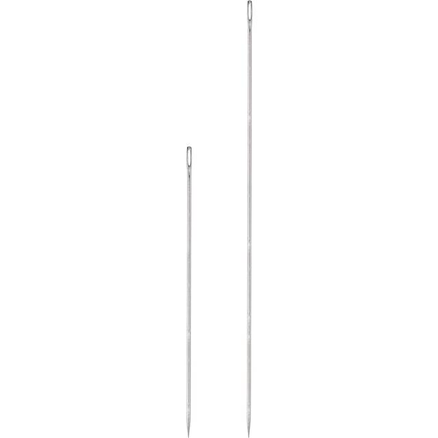 2pcs Upholstery Needle Large Eye Extra Long 8/12in Sewing Straight Hand Needles