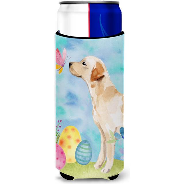 Caroline's Treasures Yellow Labrador #2 Easter Decorative Can Hugger  Slim  Multicolor