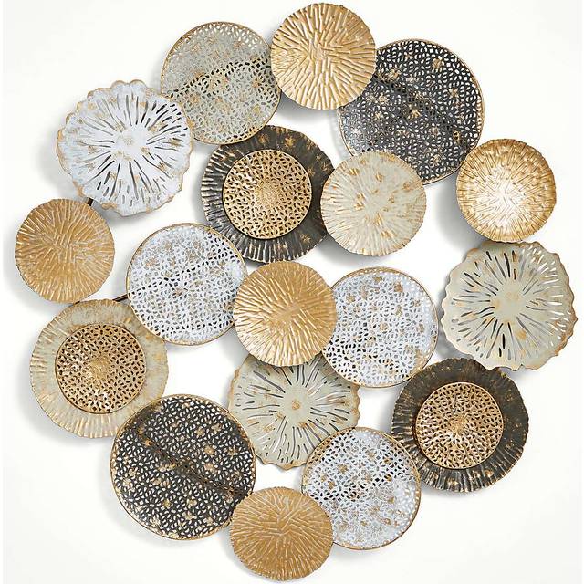 Cinnibar Round Metal Wall Art - Multicolor