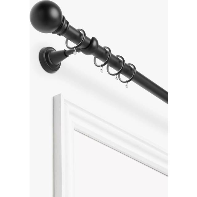 John Lewis Fixed Curtain Pole Kit with Ball Finial, Dia.28mm