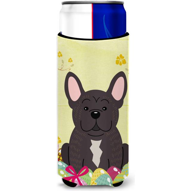 Caroline's Treasures Easter Eggs French Bulldog Brindle Michelob Ultra Hugger For Slim Cans  Slim Can  Multicolor